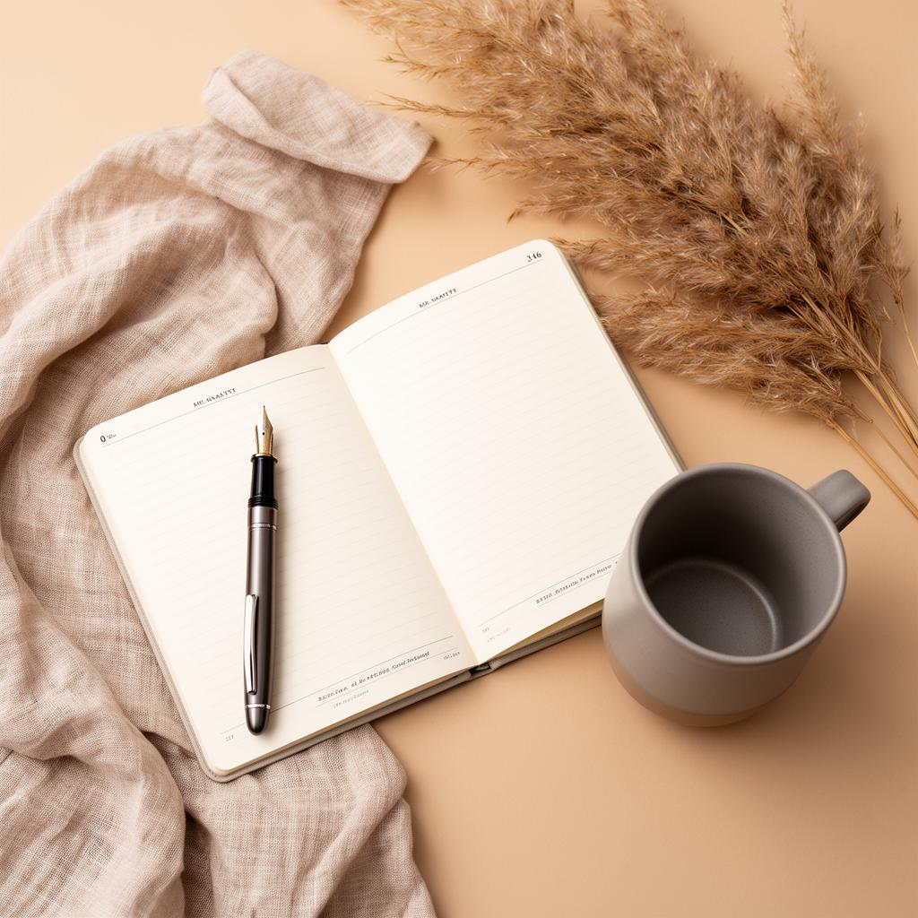 Elegant workspace flat lay